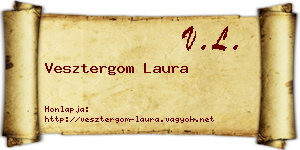 Vesztergom Laura névjegykártya